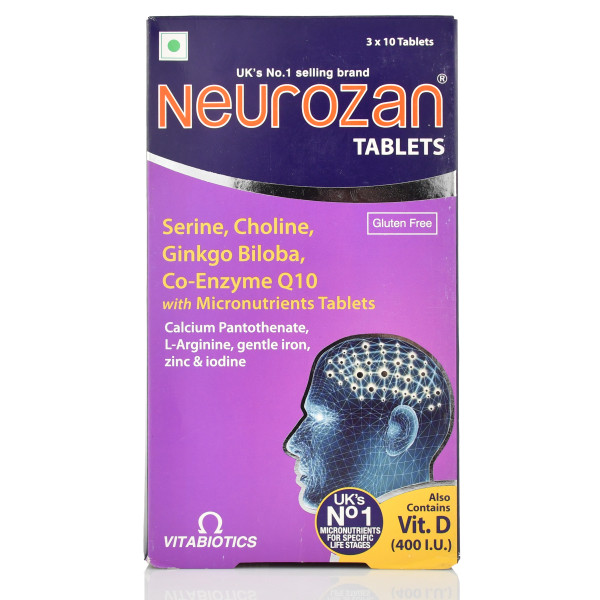 Неурозан Нутрицевтичний комплекс Neurozan Tablets, Vitabiotics 30tab для захисту нервової системи