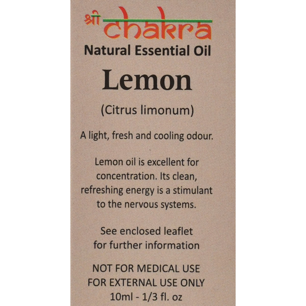 Натуральное эфирное масло Лемон , Чакра , 10 ml