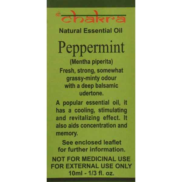 Натуральна ефірна олія М'ята Peppermint Чакра 10 ml