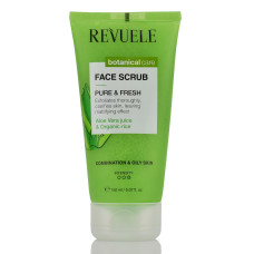 Делікатний скраб для обличчя з алое віра та органічним рисом Revuele, Face Scrub, Aloe Vera juice & Organic rice, 150ml