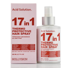 Спрей-термозащита для волос 17 в 1, Acid Solution 17 in 1 Thermo Protective Hair Spray, Hollyskin 200 мл
