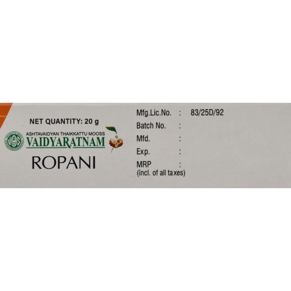 Vaidyaratnam, Ropani, Ропані,  20g