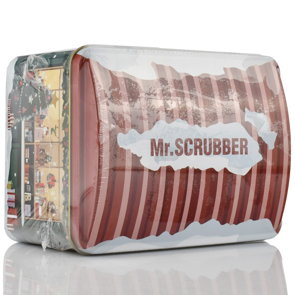 Подарунок на новий рік, подарунковий набір в жестяній коробці Christmas Miracle Shop Mr.SCRUBBER Christmas Gift з 8-ми позицій