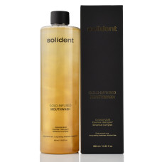 Ополаскиватель для полости рта с коллоидным золотом Solident, Gold-Infused Mouthwash, 400ml