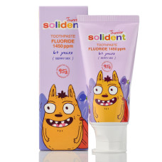 Solident, Tothpaste Fluoride 1450ppm, 50ml, Детская зубная паста с ягодным вкусом с фтором от 6 до 12 лет