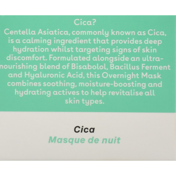 Успокаивающая ночная маска с центеллой, Q+A, Cica, Calming, OverNight Mask, 50g