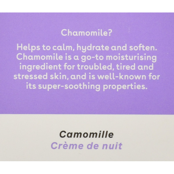 Ночной восстанавливающий крем с экстрактом ромашки Q+A, Chamomile, Calming, Night Cream, 50g