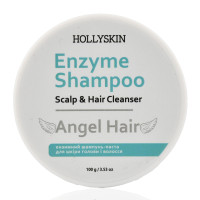 Энзимный шампунь-паста для кожи головы и волос, Enzyme Shampoo, Angel Hair, Hollyskin, 100g