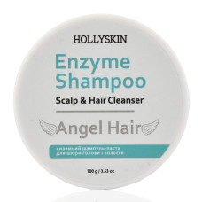 Энзимный шампунь-паста для кожи головы и волос, Enzyme Shampoo, Angel Hair, Hollyskin, 100g