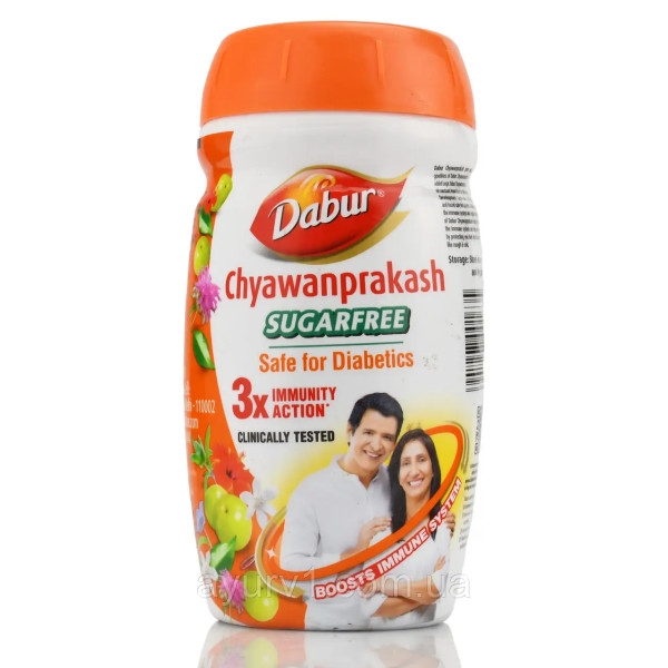 Чаванпраш Дабур без цукру (Dabur Chyawanprash Sugar Free) 500 г – аюрведичний еліксир для імунітету, енергії та метаболізму