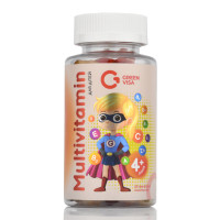 Детские мультивитамины, витаминные мишки Multivitamin, Green-Visa, 60 желейок