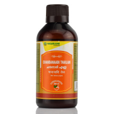 Чанданаади, Chandanaadi Thailam, Nagarjuna, 200ml - аюрведическое масло для баланса тела, ума и кожи