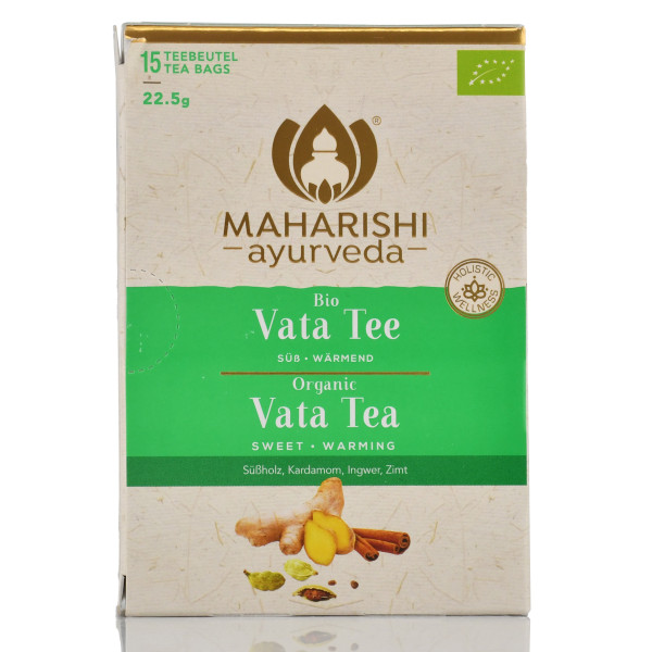 Чай для ваты Maharishi Ayurveda, Organic Vata Tea, 22.5g, 15 bags