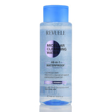 Мицеллярная вода для снятия водостойкого макияжа Micellar Cleansing Water All in 1 WaterProof Revuele 400 мл
