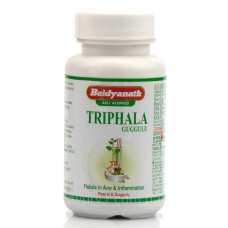 Трифала Гуггула Triphala, Trifala Guggulu, Baidyanath 80 таб — аюрведическая очистка, метаболическая поддержка и здоровье суставов
