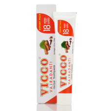 Vicco Vajradanti Paste, аюрведическая зубная паста с 18 целебными травами, Индия, 100 г