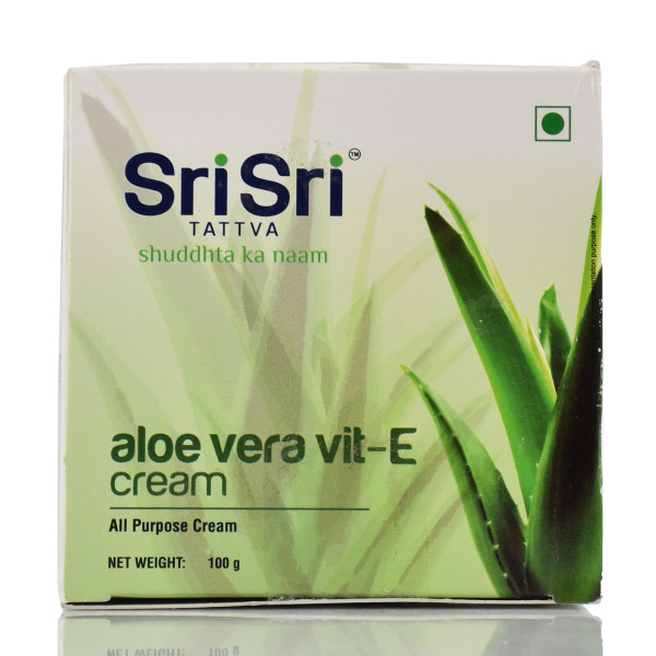 Універсальний крем з алое віра – інтенсивне зволоження, живлення Sri Sri, Aloe vera vit-E, All Purpose Cream, 100 г