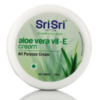 Універсальний крем з алое віра – інтенсивне зволоження, живлення Sri Sri, Aloe vera vit-E, All Purpose Cream, 100 г