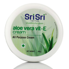 Універсальний крем з алое віра – інтенсивне зволоження, живлення Sri Sri, Aloe vera vit-E, All Purpose Cream, 100 г