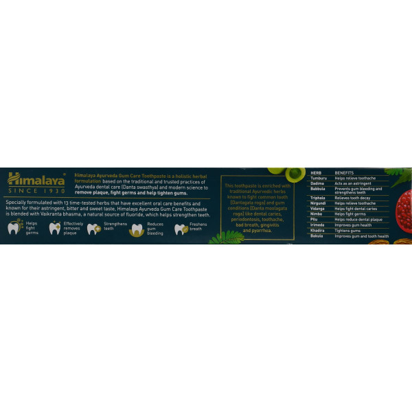Аюрведическая зубная паста Himalaya AYURVEDA 150г – комплексный уход за десной и зубами