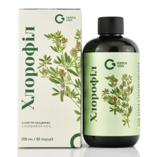Хлорофилл с экстрактом мяты, Green-Visa, 250ml - детокс, пищеварение, энерготоник.