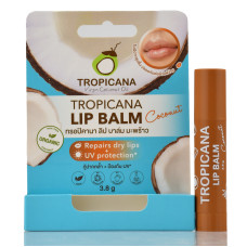 Бальзам для губ в стике на основе натурального кокосового масла Кокос, Coconut Tropicana 3.8г