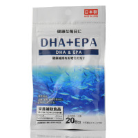 Кислоти і жири, Омега - 3  DHA + EPA, Daiso  Япония 40кап- 20 дней для мозга, сердца, улучшает состояние кожи