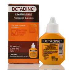Йод -Бетадин, антисептический и ранозаживляющий раствор, Betadine, Таиланд, 15 ml