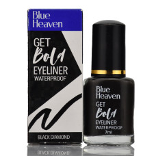Blue Heaven, Get Bola Eyeliner, Waterproof, Black Diamond, 7ml,  Жидкая водостойкая подводка для глаз черного цвета 