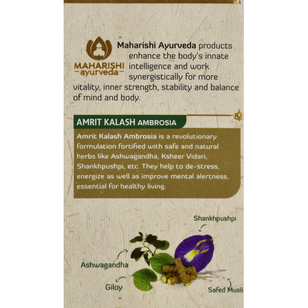 Амрит Калаш Maharishi Ayurveda, Amrit Kalash, 60tab - аюрведический эликсир молодости, энергии и внутренней гармонии