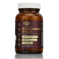 Trio Macnesium Chelate,Sacred Leaves 60 cap, Тройной магний в хелатной форме