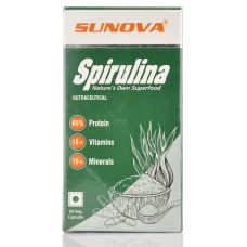 Спирулина Spirulina, Sunova, 60veg. Capsules - ресурс красоты, энергии и иммунитета