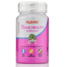 Кальций натуральный Nutrela, Bone health Natural, Calcium Supplement, Patanjali, 30капсул