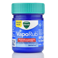 Ингалятор, бальзам от простуды VapoRub Vicks, 25+5 ml для при заложенности носа, кашля, при простуде и гриппе