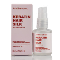 Рідкий шовк для волосся з кератином та кислотами Acid Solution Keratin Hair Silk, Hollyskin 30 мл
