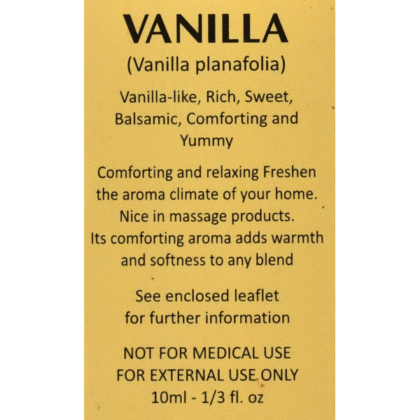 Натуральное эфирное масло, Ваниль , Vanilla, Aar Bee, 10 ml