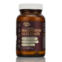 Магній Гліцинат 550 мг Magnesium Glycinate, Sacred Leaves, 60 капс - м'яка форма магнію для нервів, серця та м'язів