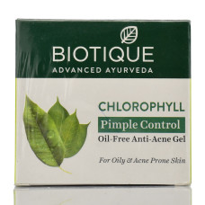 Гель для проблемной кожи против высыпаний и покраснений Био Хлорофилл, Biotique Bio Chlorophyll Oil-Free Anti-Acne Gel, 50 г