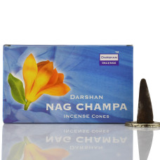 Ароматические конусы производство, Даршан, Darshan, Nag Champa, Наг Чампа Индия, 10 шт в пачке