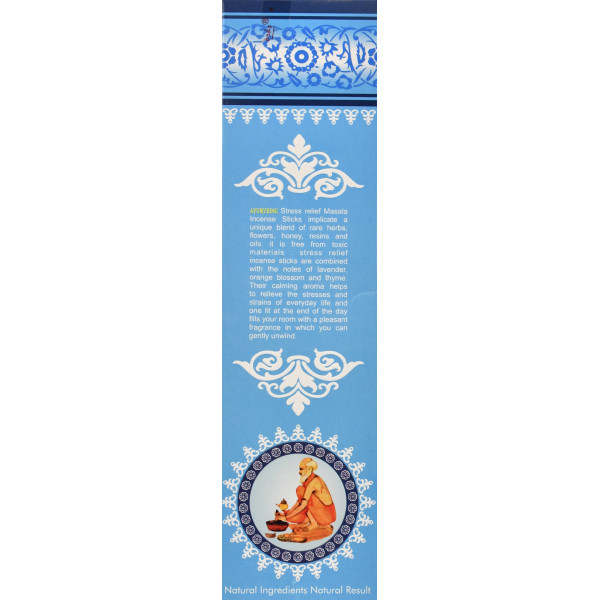 Ароматичні палички при стресі, аромапалочки Аюрведик, Ayurvedic Stress Relif, 15 гр