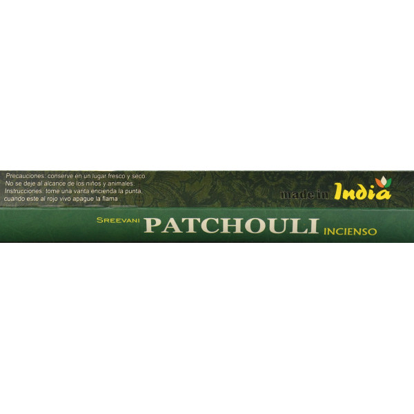 Аромапалочки, угольные, Пачули Patchouli, SreeVani. 20шт – таинственный аромат гармонии и обновления