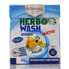 Натуральный порошок для стирки с лимоном и нимом Neem Extract and Lemon Herbo Wash Advance Matic 500 г
