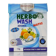 Порошок натуральный для стирки с лимоном HERB WASH Advance matic, Neem Extract and Lemon, 1kg