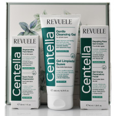 Подарочный набор Revuele Centella Care: нежный уход и глубокое восстановление кожи, гель для умывания+сыворотка+крем