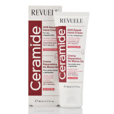 Восстанавливающий крем для рук с керамидами, Ceramide, SOS Repair Hand Cream, Revuele, 80ml