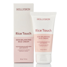 Восстановительный крем для лица с экстрактом центели азиатской и рисом, Rice Cream Touch, Hollyskin, 50 ml