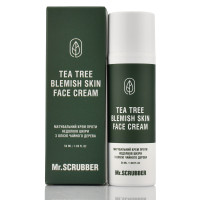 Крем с маслом чайного дерева от недостатков кожи Mr. Scrubber, Tea Tree Blemish Skin Face Cream 50 мл - прыщи, пигментация, краснота