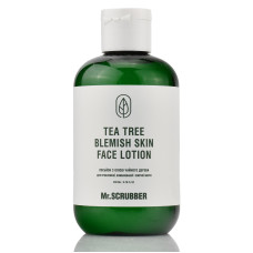 Лосьон для лица с маслом чайного дерева и соком алоэ Mr. Scrubber, Tea Tree Blemish Skin Face Lotion, 200ml - сужает поры, при подозрениях, пигментации
