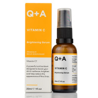 Освітлююча сироватка з вітаміном С, Vitamin C Brightening Serum, Q+A, 30ml при пігментації та зморшках