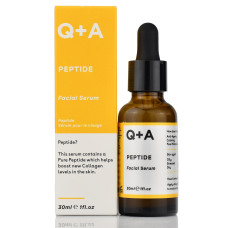 Сыворотка с пептидами для лица Peptide Facial Serum Q+A 30ml обновляет, увлажняет, подтягивает.